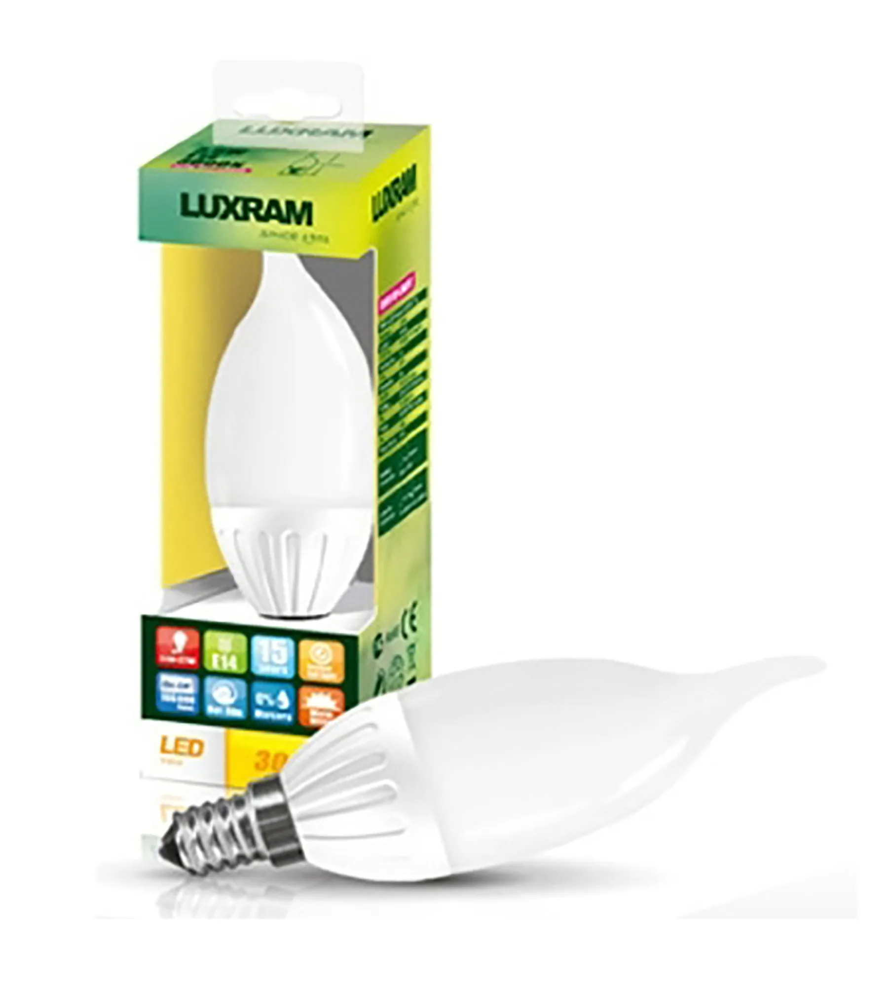 Value LED LED Lamps Luxram Decorative Candle